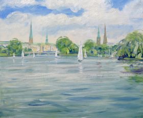 3. An der Hamburger Außenalster - 70x80.jpg