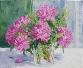 58. Rhododendron im Glas 50x60.JPG