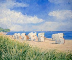 73. Strandkörbe mit Blick auf Pelzer Haken 70x80 .JPG