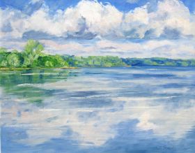 89. Wolken am See 80x100.jpg