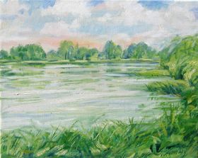 90. Woltersmühlen Teich 40x50.JPG