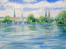 94. Hamburger Außenalster 100x120.JPG