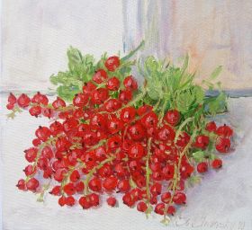 59. Rote Johanissbeere 25x25 mit Rahmen.JPG